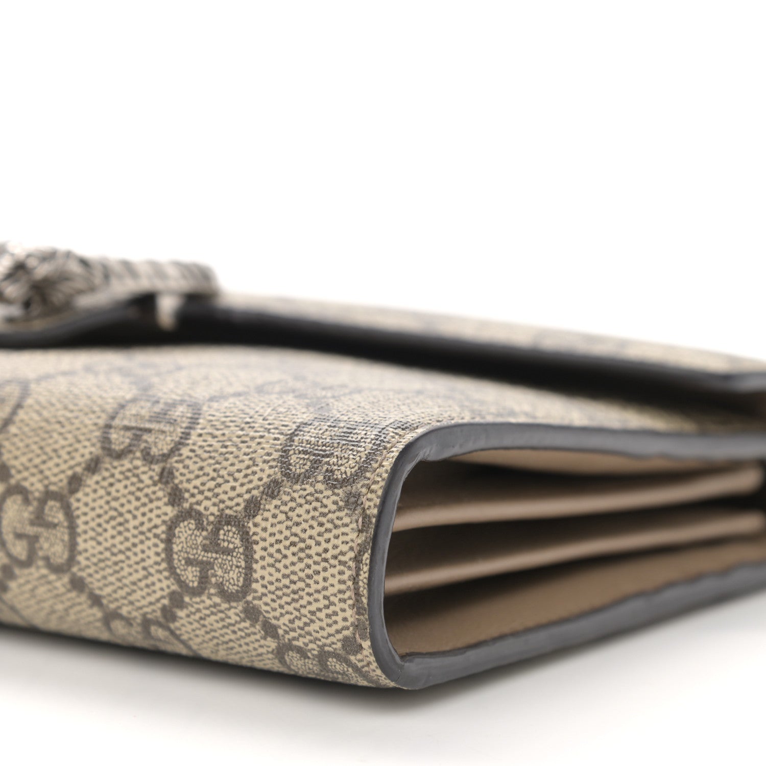 Gucci GG Supreme Monogram Mini Dionysus Chain Wallet Beige Taupe 10 of 10