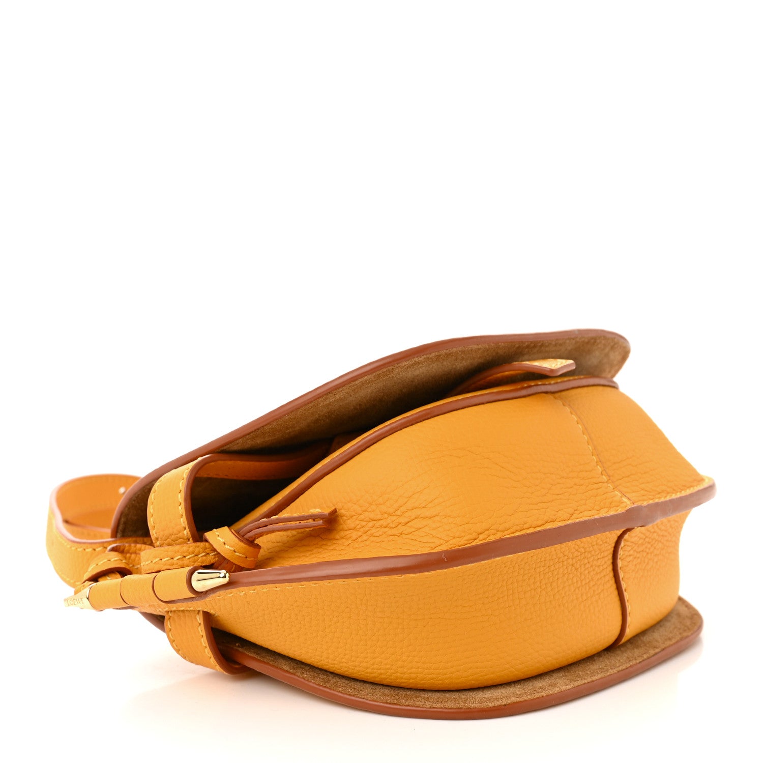 Loewe Grained Calfskin Mini Gate Crossbody Bag Yellow 4 of 10