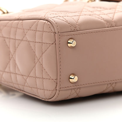 Christian Dior Lambskin Cannage Mini Lady Dior Blush 9 of 10