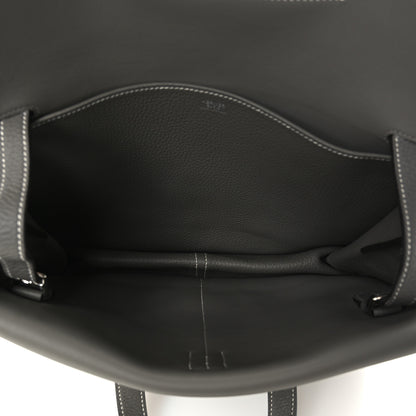 Hermes Taurillon Clemence Halzan 31 GM Gris Meyer 5 of 10
