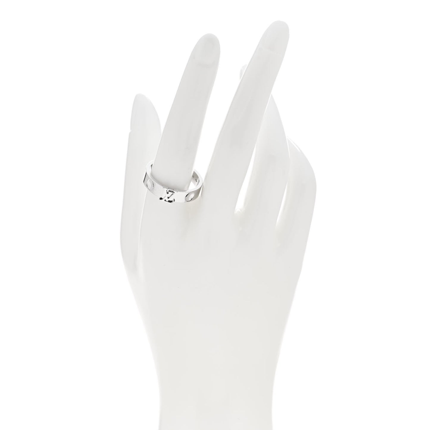 18K White Gold Empreinte LV Ring 61 9.75