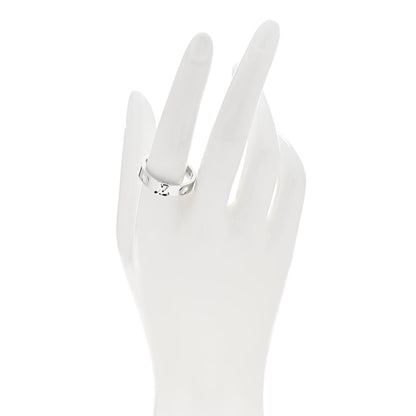 Louis Vuitton 18K White Gold Empreinte LV Ring 61 9.75 2 of 5