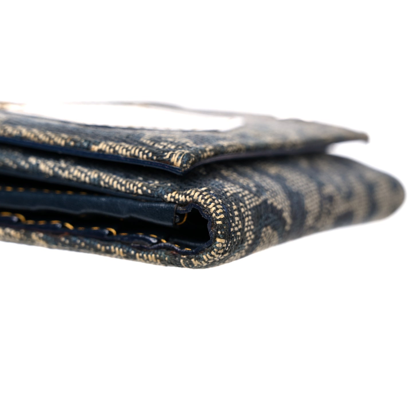 Monogram Compact Wallet Blue