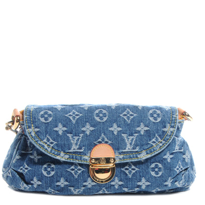 Louis Vuitton Monogram Denim Mini Pleaty Blue 1 of 7