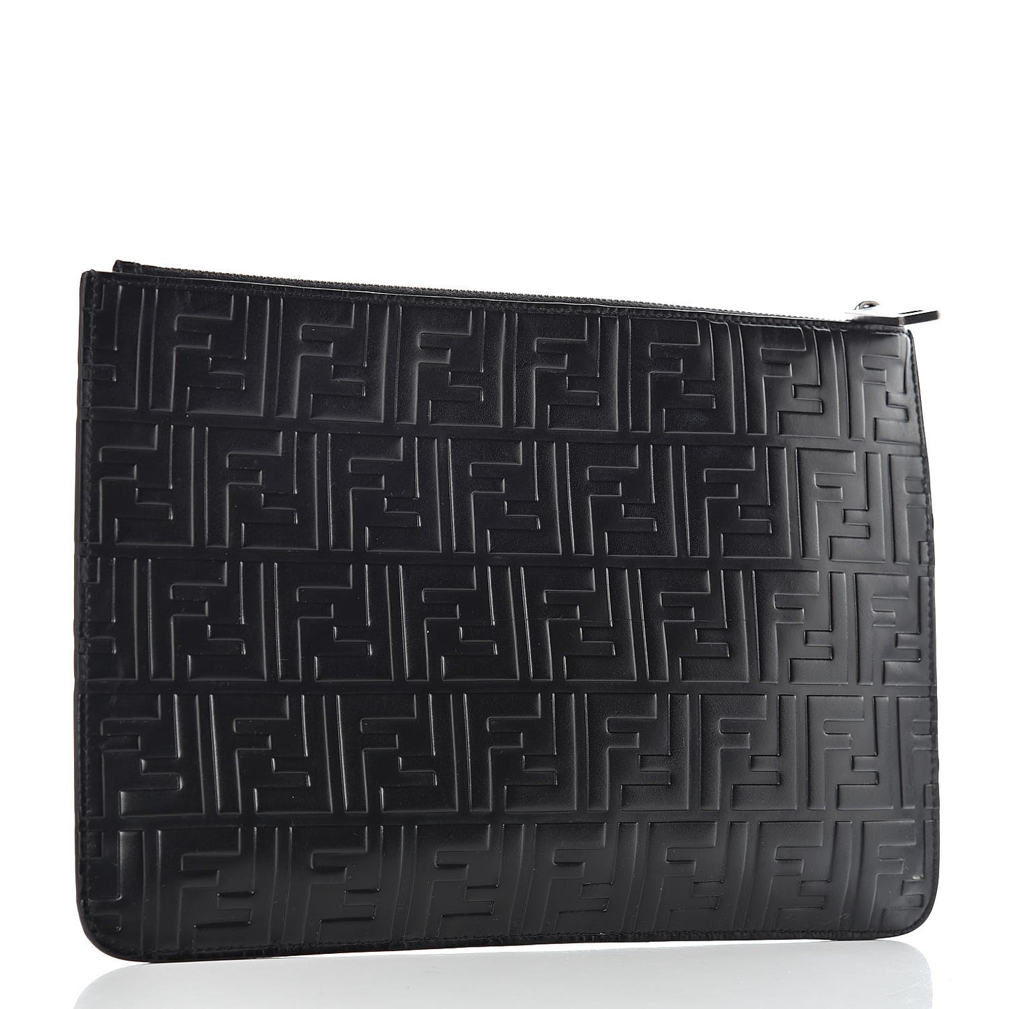 Vitello Grace FF 1974 Embossed Pouch Black