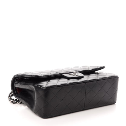 Chanel Lambskin Quilted Jumbo Double Flap Black 4 of 9