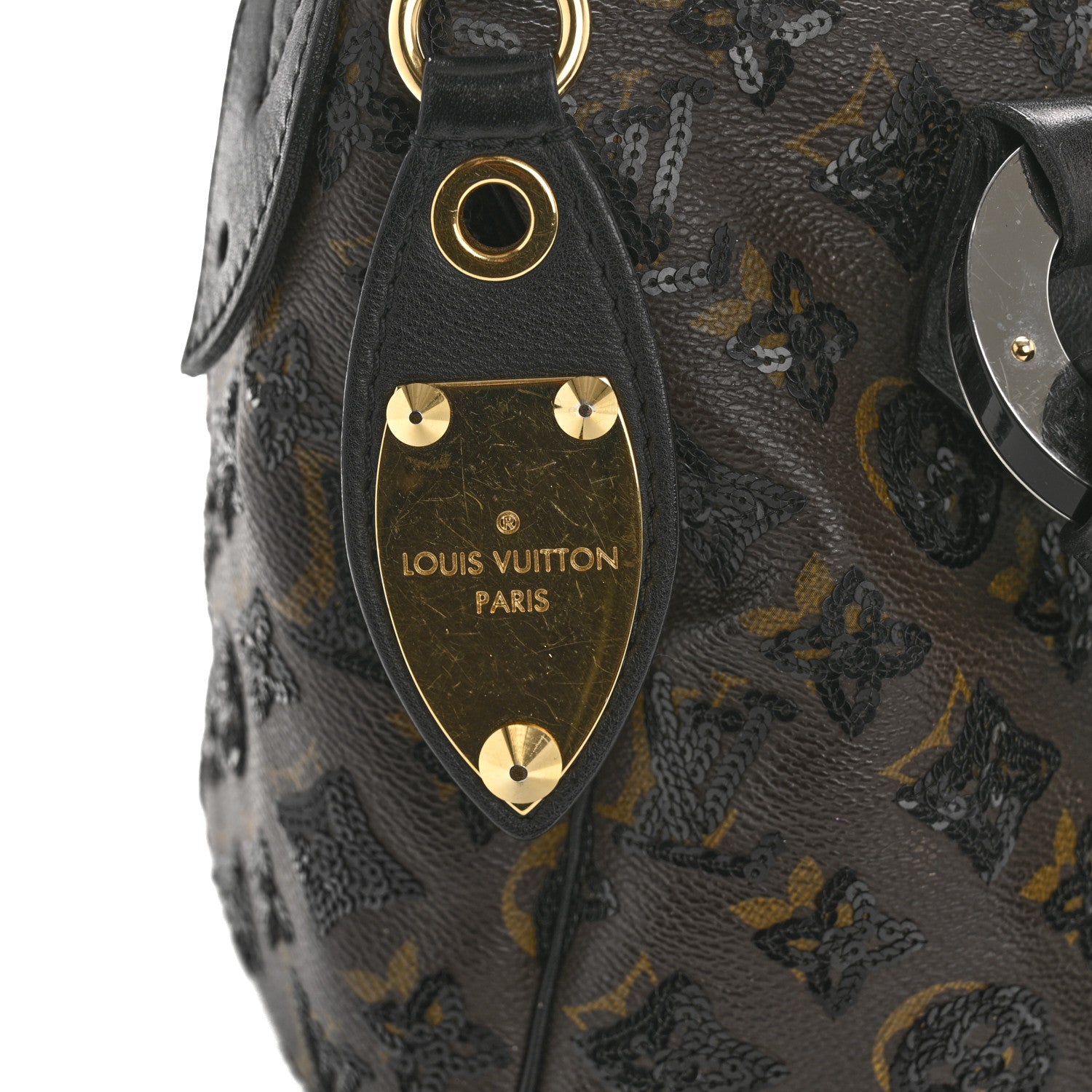 Louis Vuitton Monogram Sequins Eclipse Speedy 28 Black 11 of 18