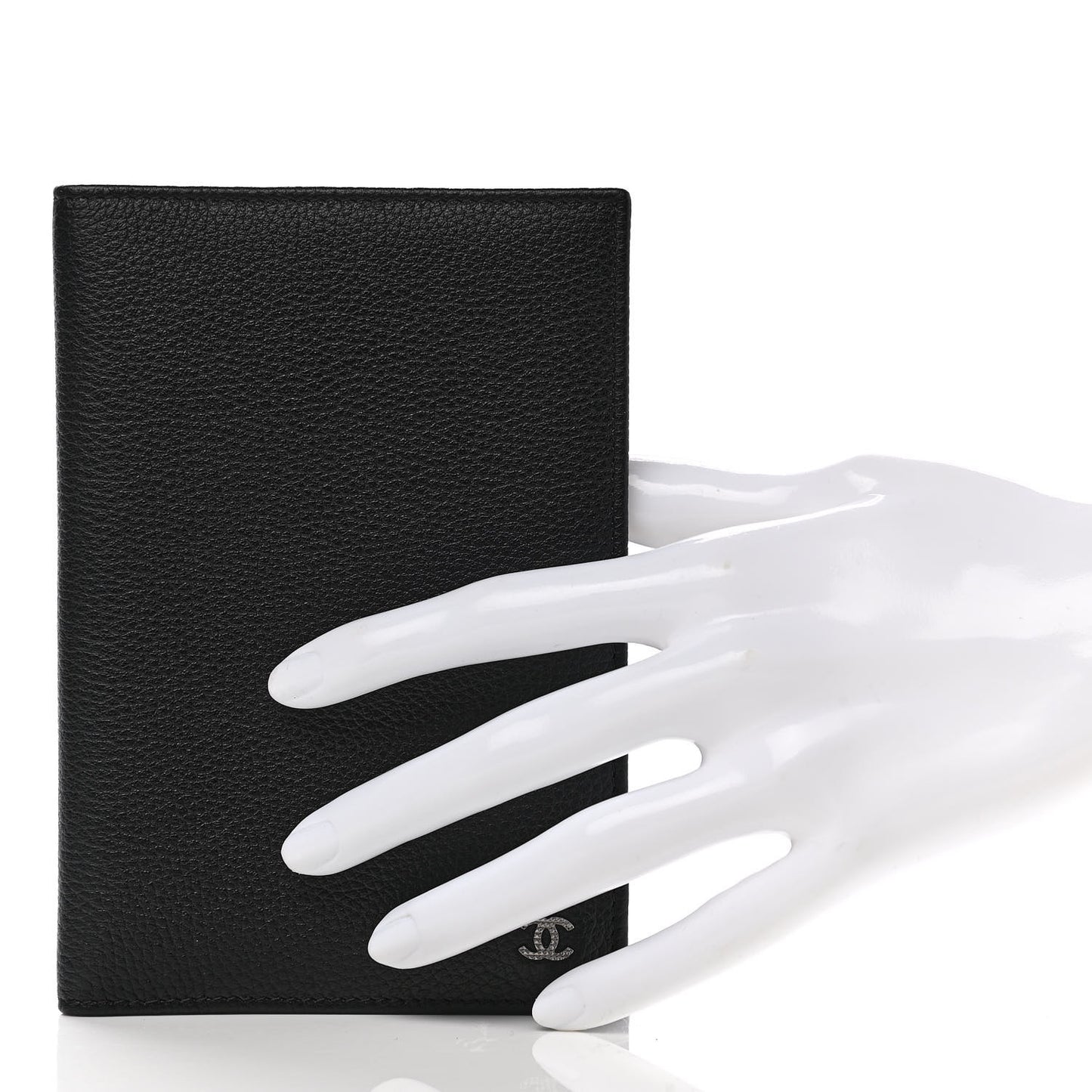 Calfskin Passport Holder Black