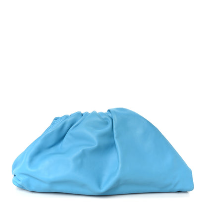 Bottega Veneta Smooth Butter Calf The Pouch Oversized Clutch Sky Blue 1 of 11