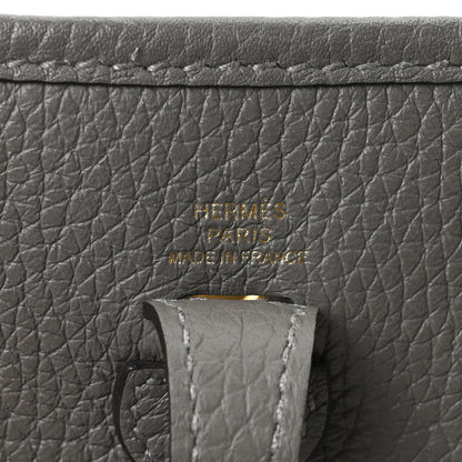 Hermes Taurillon Clemence Evelyne TPM Gris Meyer 6 of 11