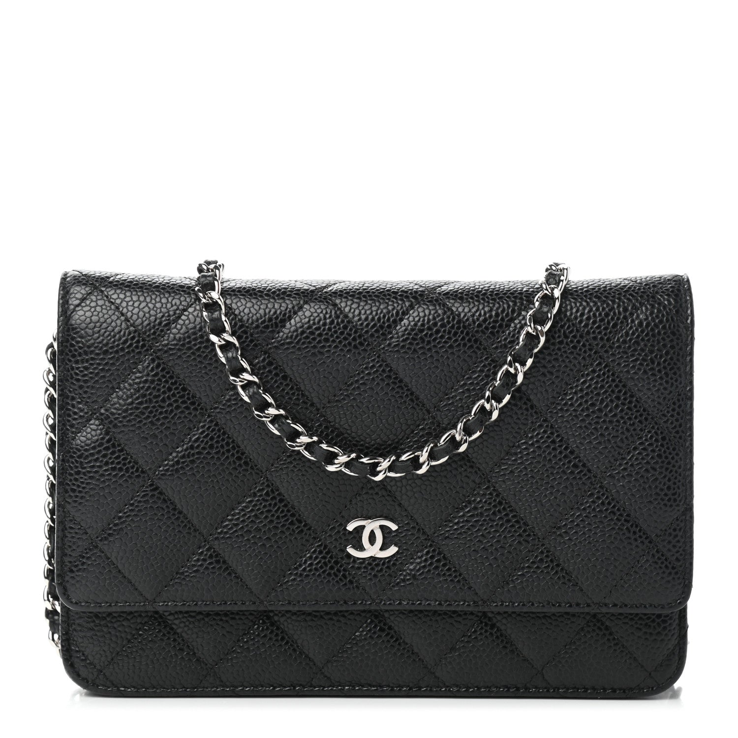 Chanel Caviar Quilted Wallet On Chain WOC Black 1 of 10
