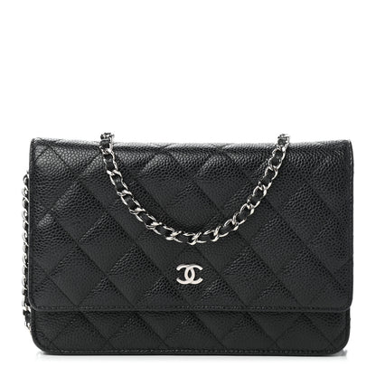 Chanel Caviar Quilted Wallet On Chain WOC Black 1 of 10