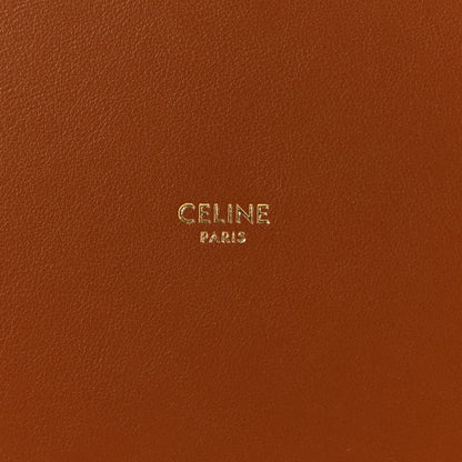 Celine Canvas Smooth Calfskin Logo Bucket 16 Bag Khaki Beige Tan 7 of 11