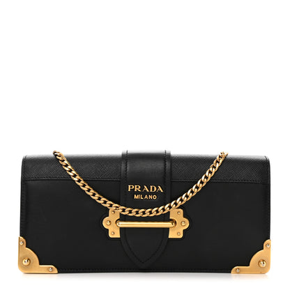 Prada City Calf Cahier Pochette Black 1 of 11