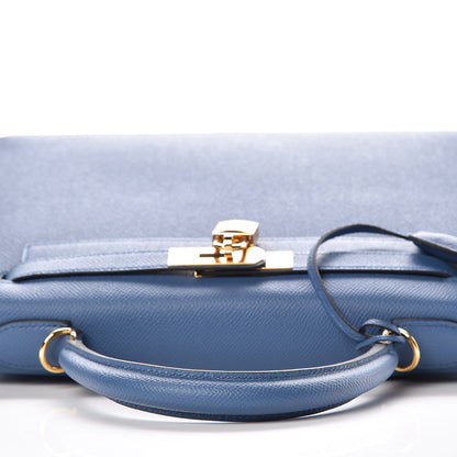 Hermes Epsom Kelly Sellier 28 Bleu Agate 10 of 40