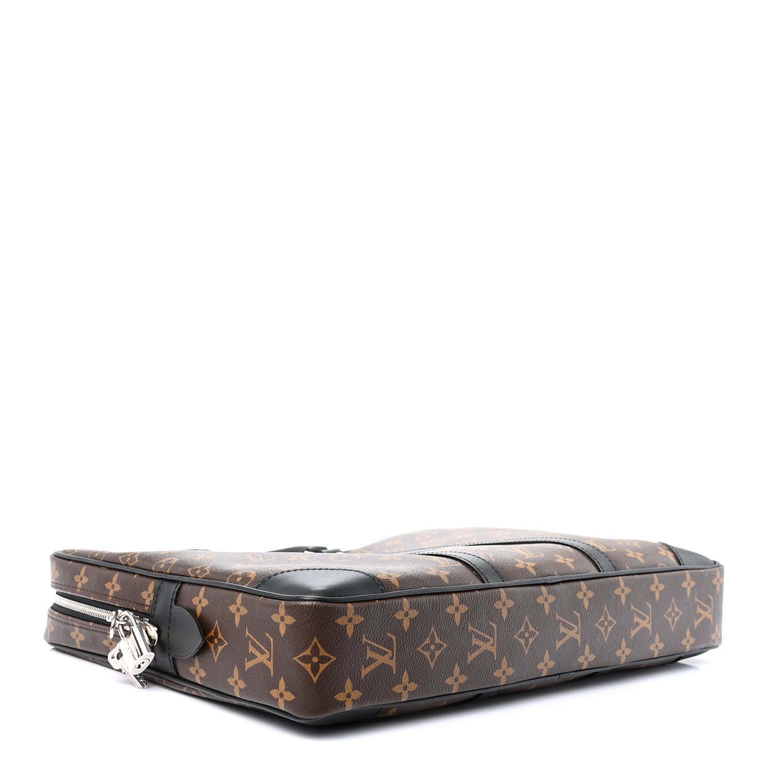 Louis Vuitton Monogram Macassar Porte Documents Voyage Soft Briefcase 4 of 9