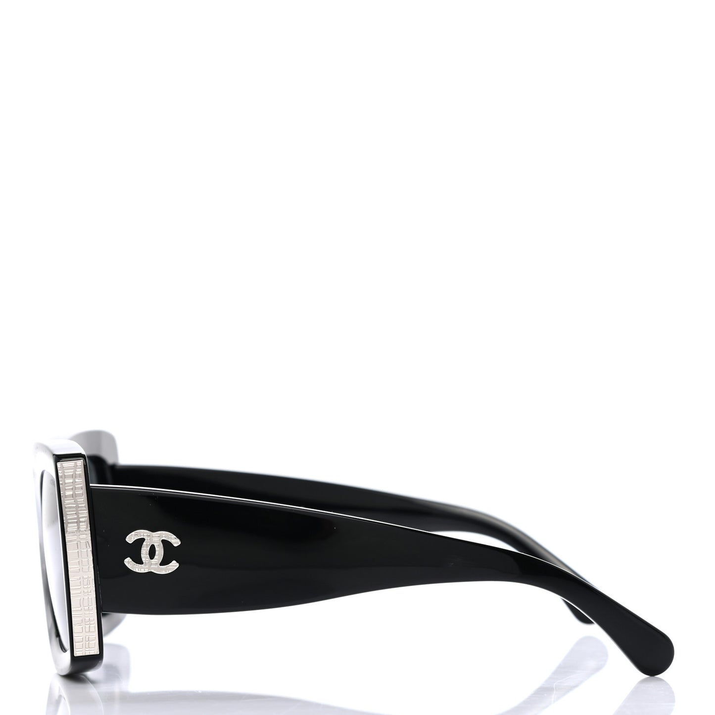 Acetate Rectangle Sunglasses 5435 Black