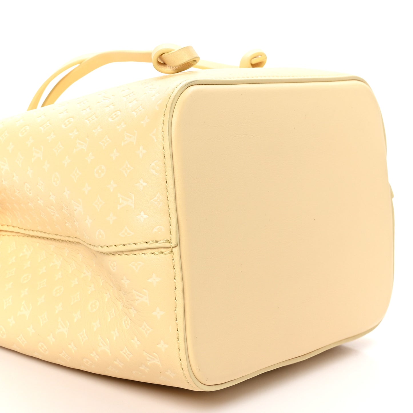 Calfskin Nanogram Embossed Neonoe BB Yellow