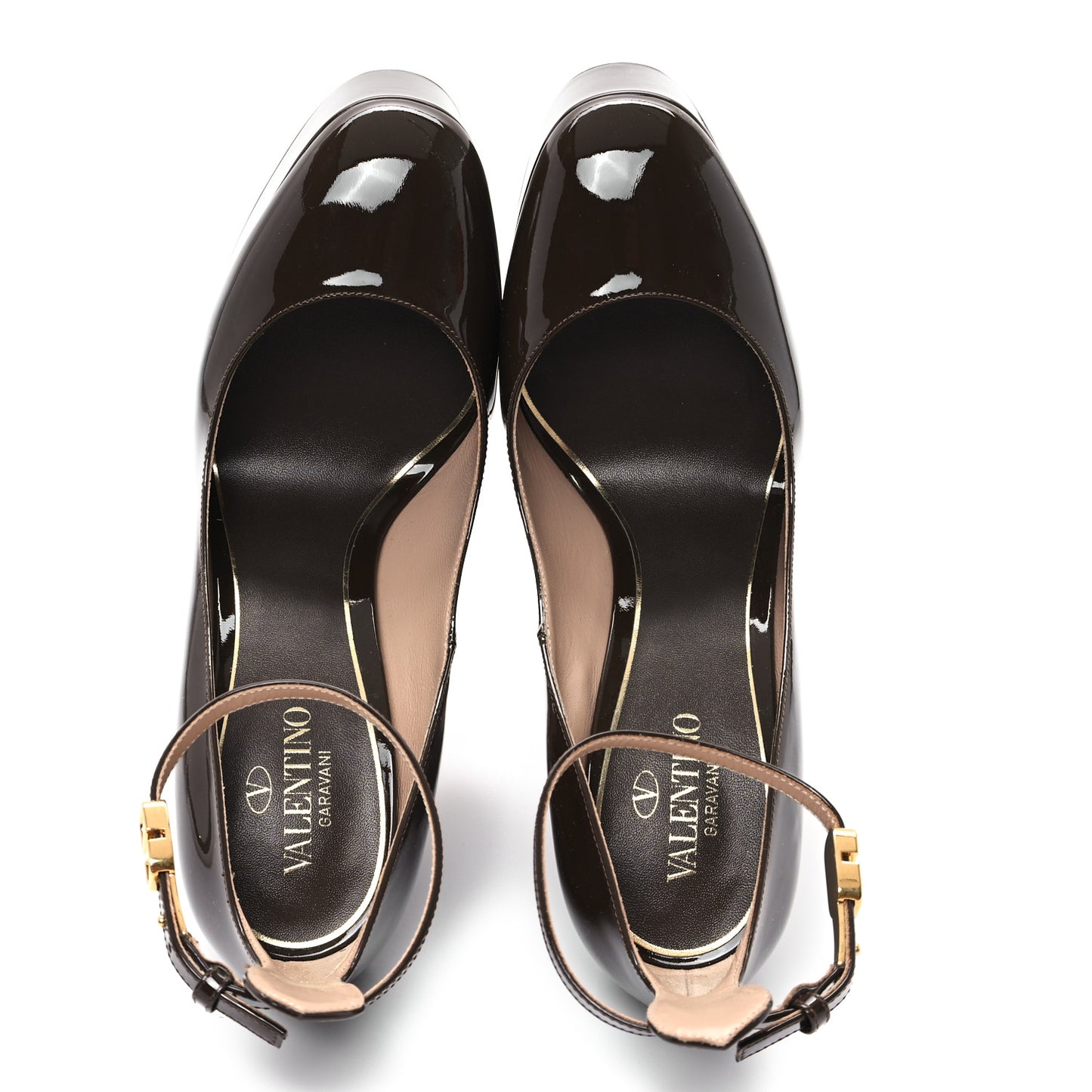 Patent Tan-Go 55/155mm Platform Pumps 37.5 Dark Brown