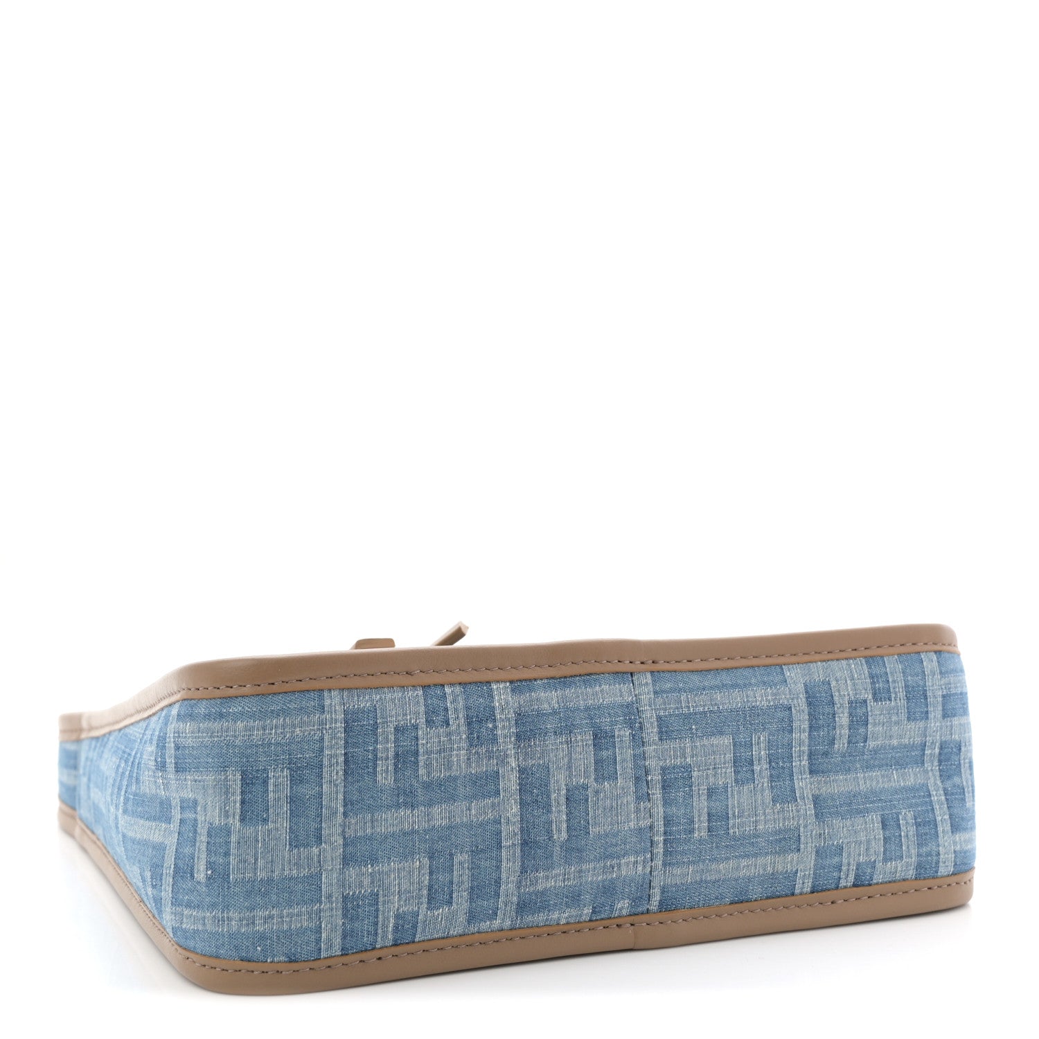 Fendi Denim Jacquard Vitello Grace FF 1974 Mini Fendessence Shoulder Bag Denim Sand 4 of 10