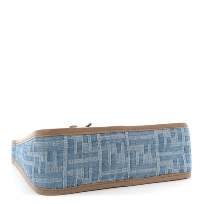 Fendi Denim Jacquard Vitello Grace FF 1974 Mini Fendessence Shoulder Bag Denim Sand 4 of 10