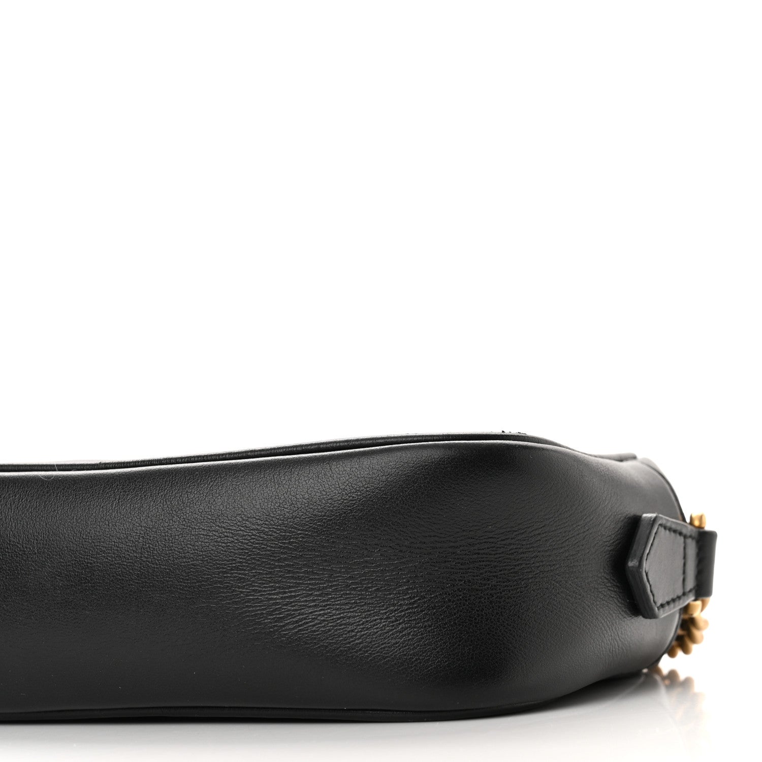 Gucci Calfskin Matelasse Mini GG Marmont Chain Shoulder Bag Black 10 of 11