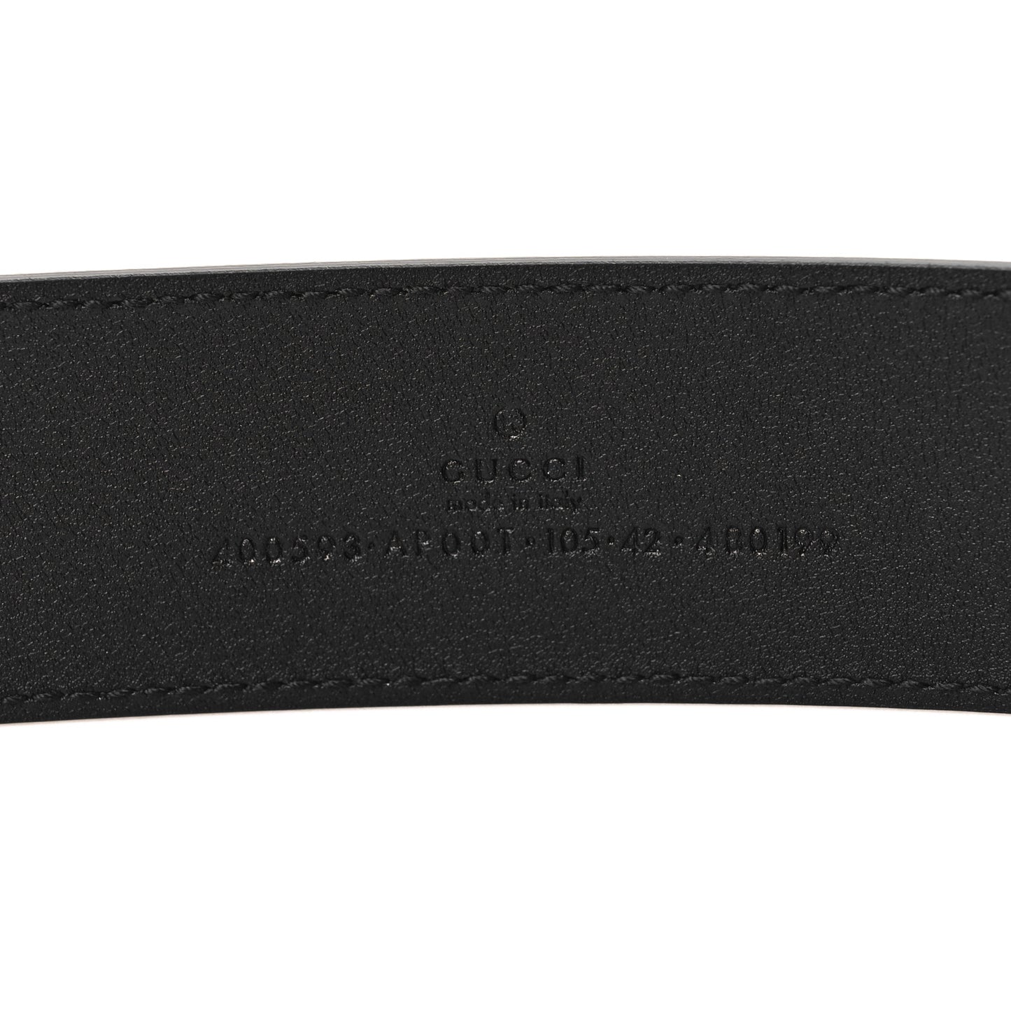 Textured Calfskin Double G 40mm Belt 105 42 Black