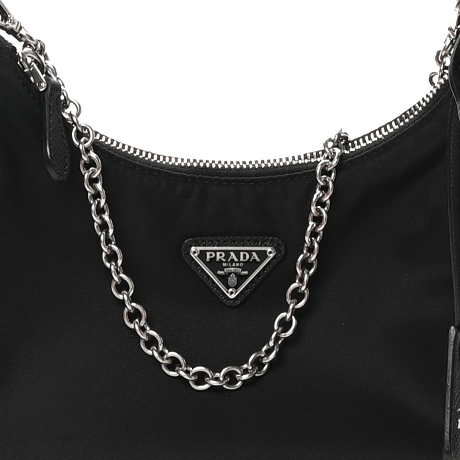 Prada Nylon Re-Edition 2005 Shoulder Bag Black 7 of 11