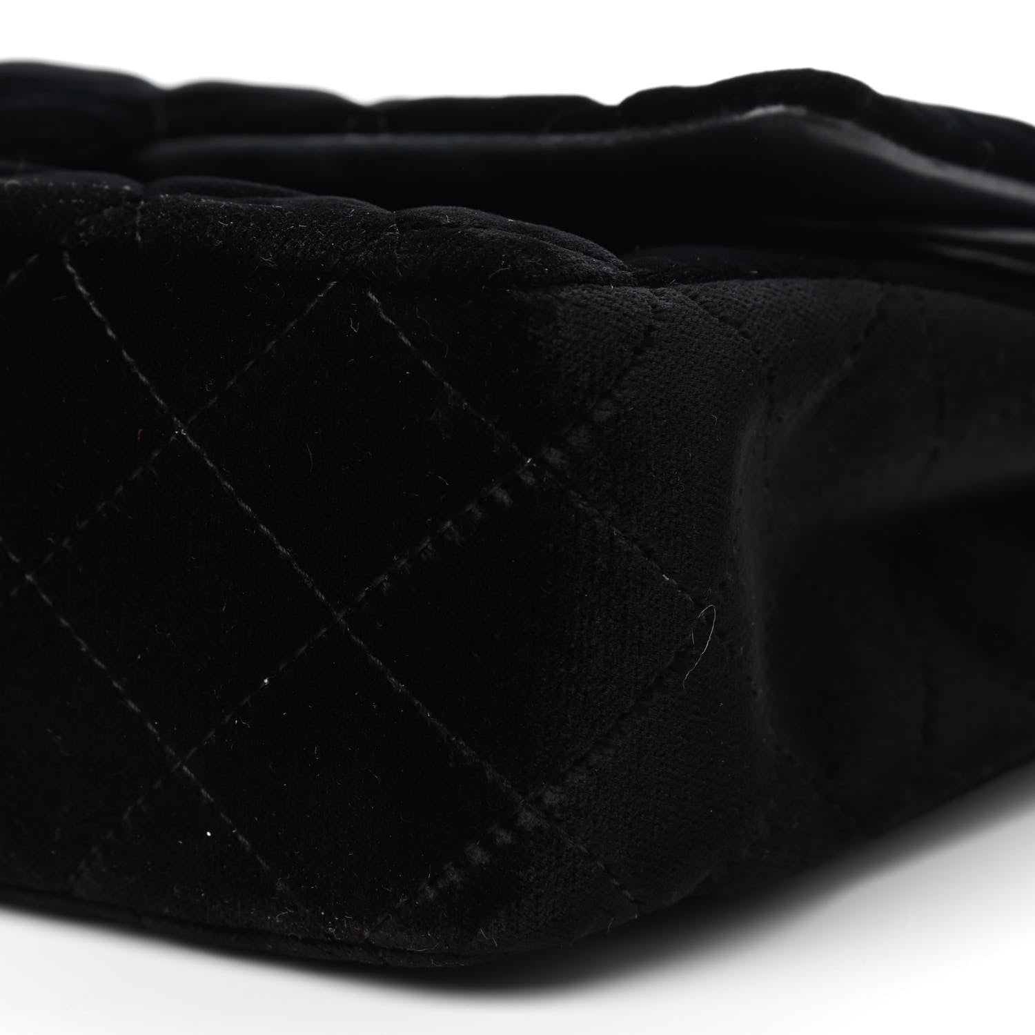 Chanel Velvet Quilted Medium Double Flap So Black 9 of 9