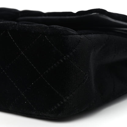 Chanel Velvet Quilted Medium Double Flap So Black 9 of 9