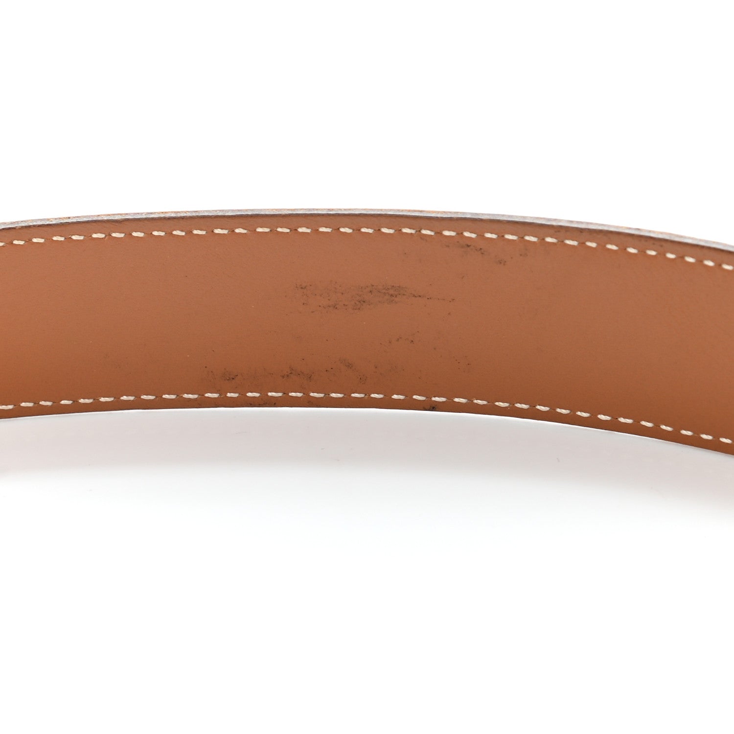 Hermes Box Courchevel 32mm Belt Strap 70 Gold 8 of 10
