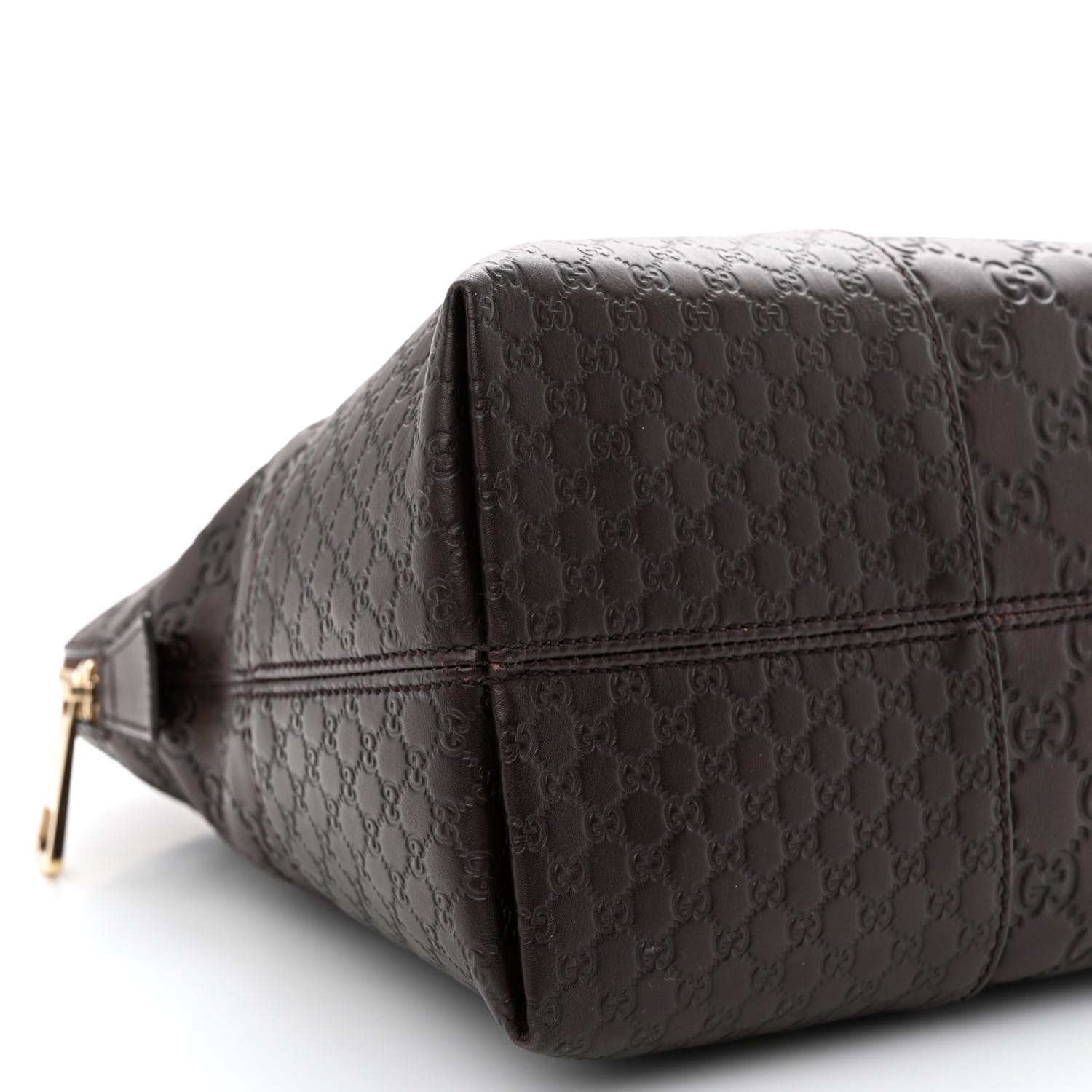 Gucci Guccissima Medium Bree Shoulder Bag Chocolate 9 of 10
