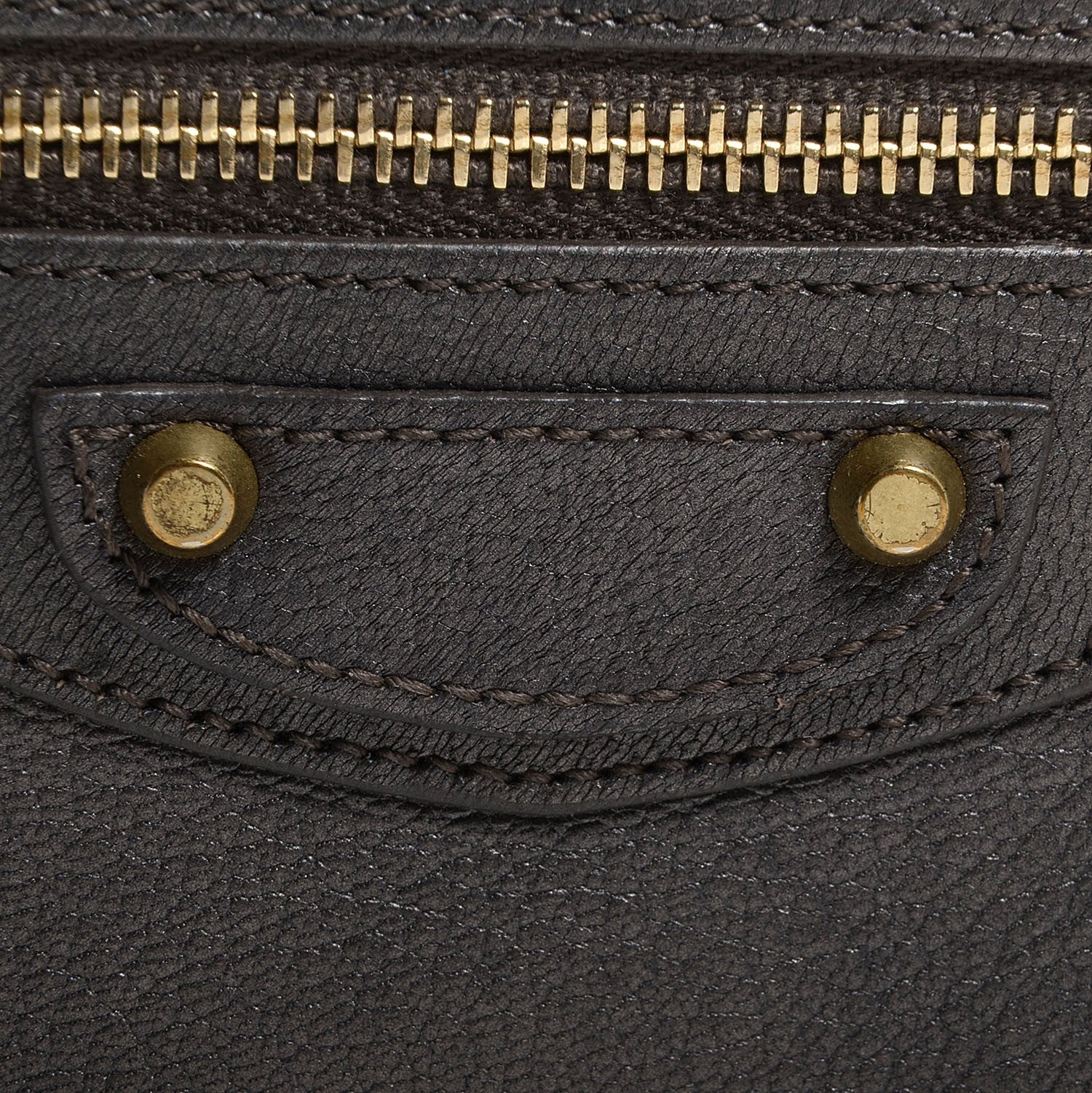 Balenciaga Agneau Classic Gold Hardware Pearly Money Wallet Bronze 9 of 12