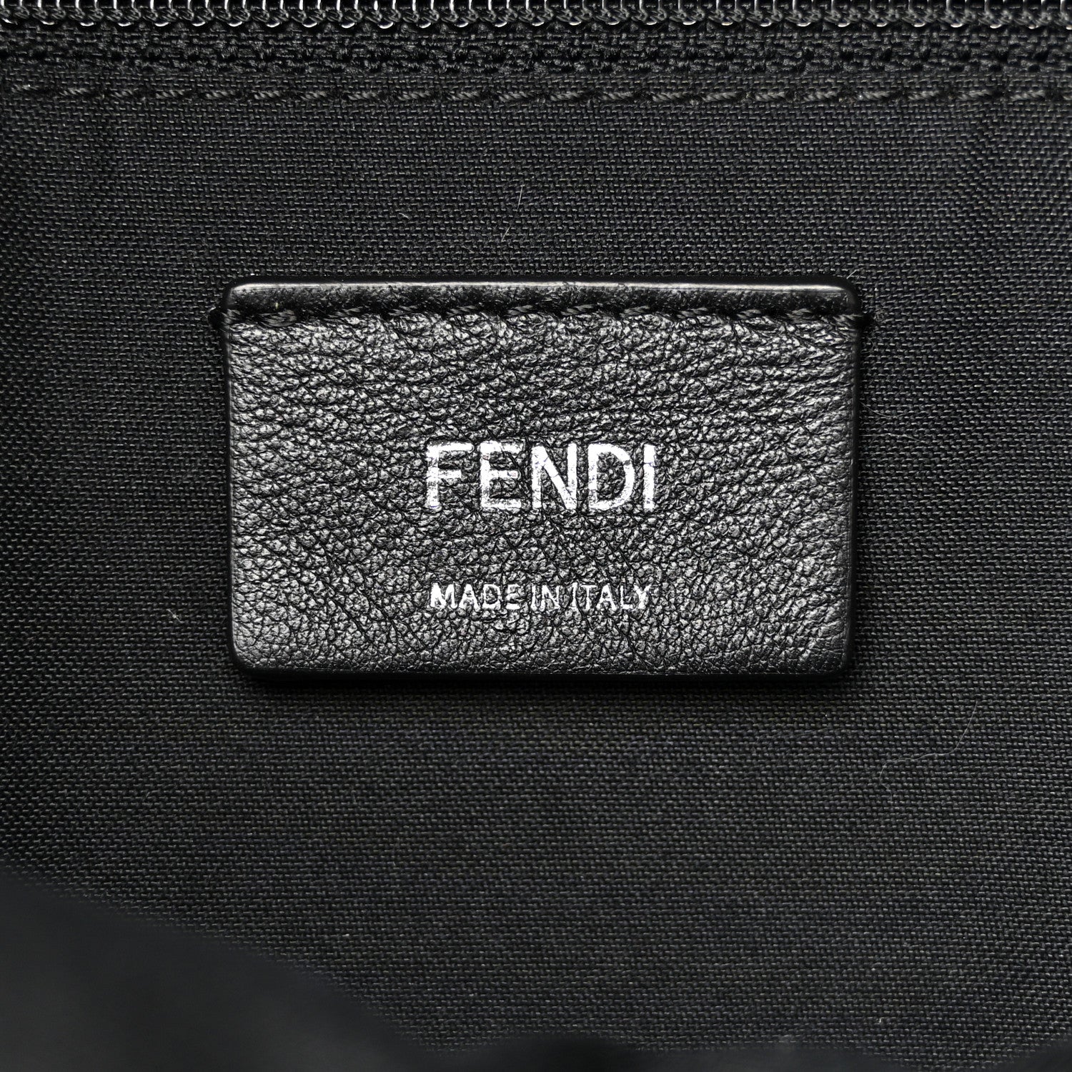 Fendi Nylon Vitello Dolce Goat Fox Fur Crocodile Monster Eyes Mini Backpack Black Sunflower 10 of 19
