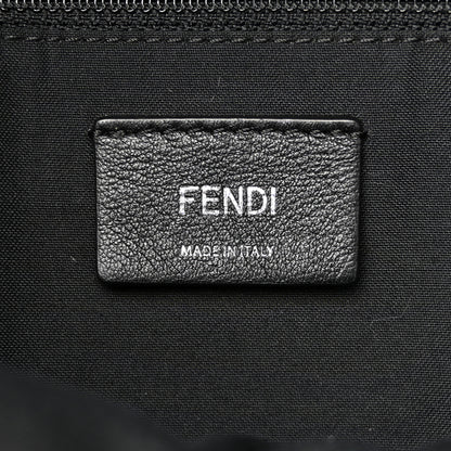 Fendi Nylon Vitello Dolce Goat Fox Fur Crocodile Monster Eyes Mini Backpack Black Sunflower 10 of 19