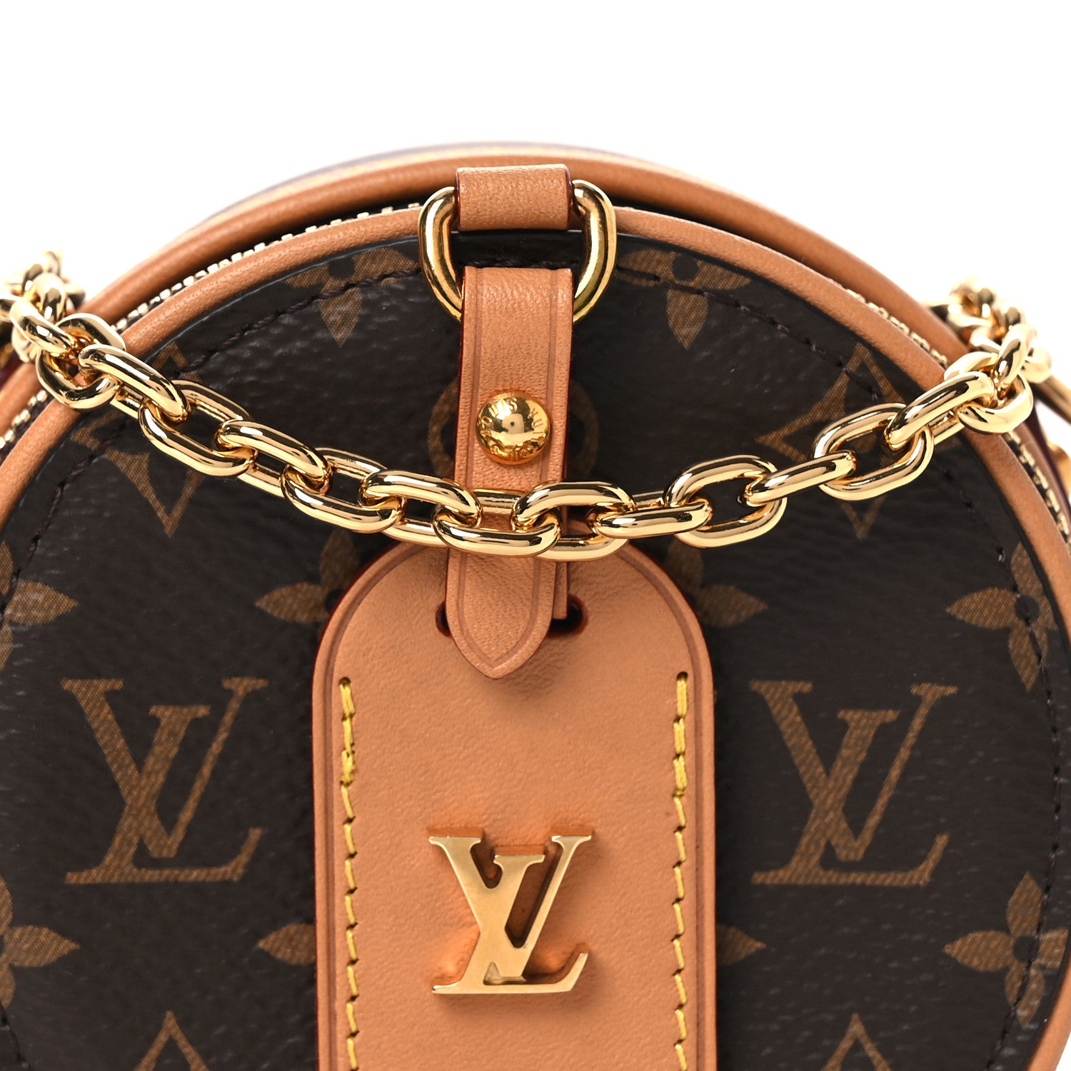 Louis Vuitton Monogram Boite Chapeau Necklace 7 of 10