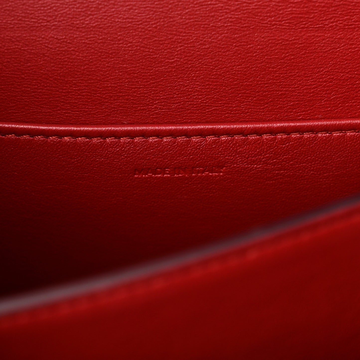 Box Calfskin Teen Classic Box Flap Bag Red