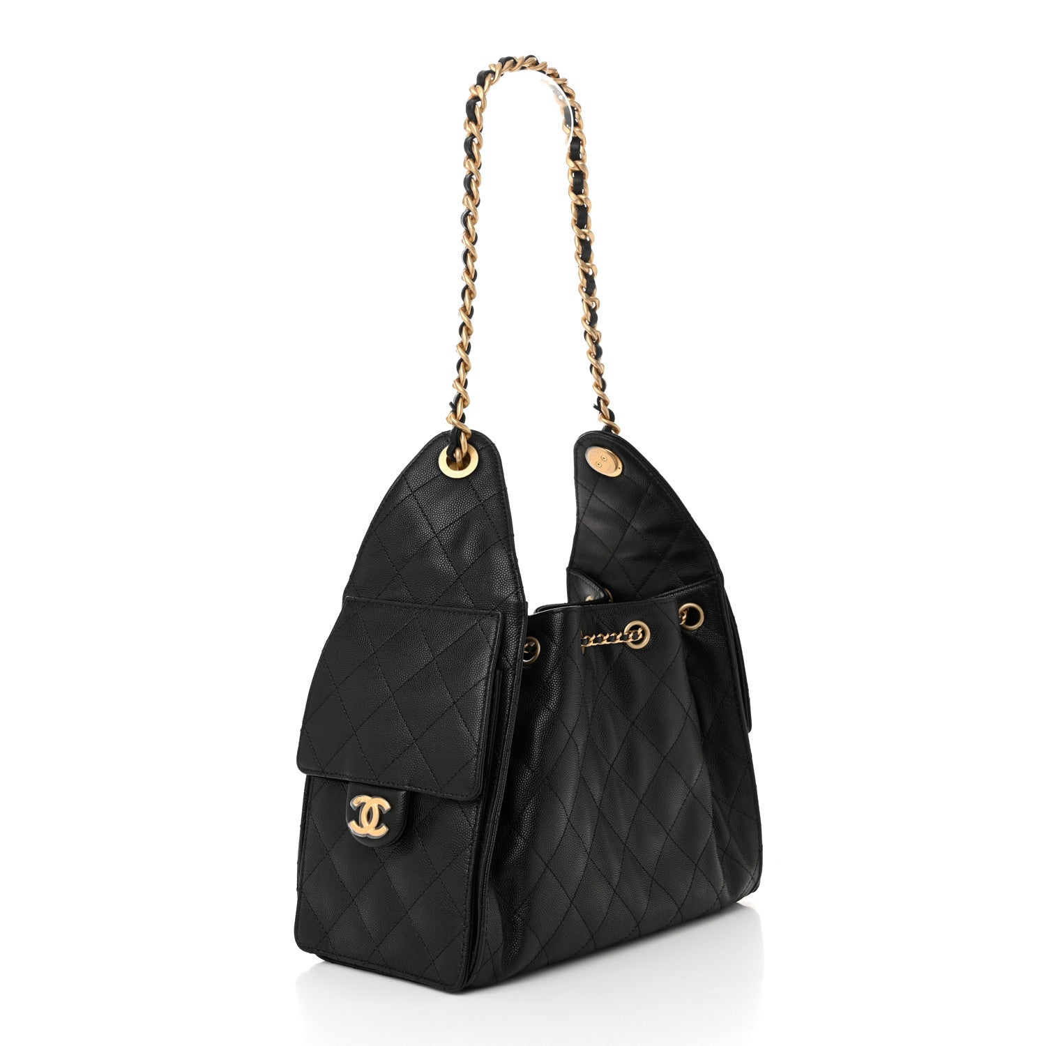 Chanel Caviar Quilted Small Chanel 25 Handbag Black 3 of 11