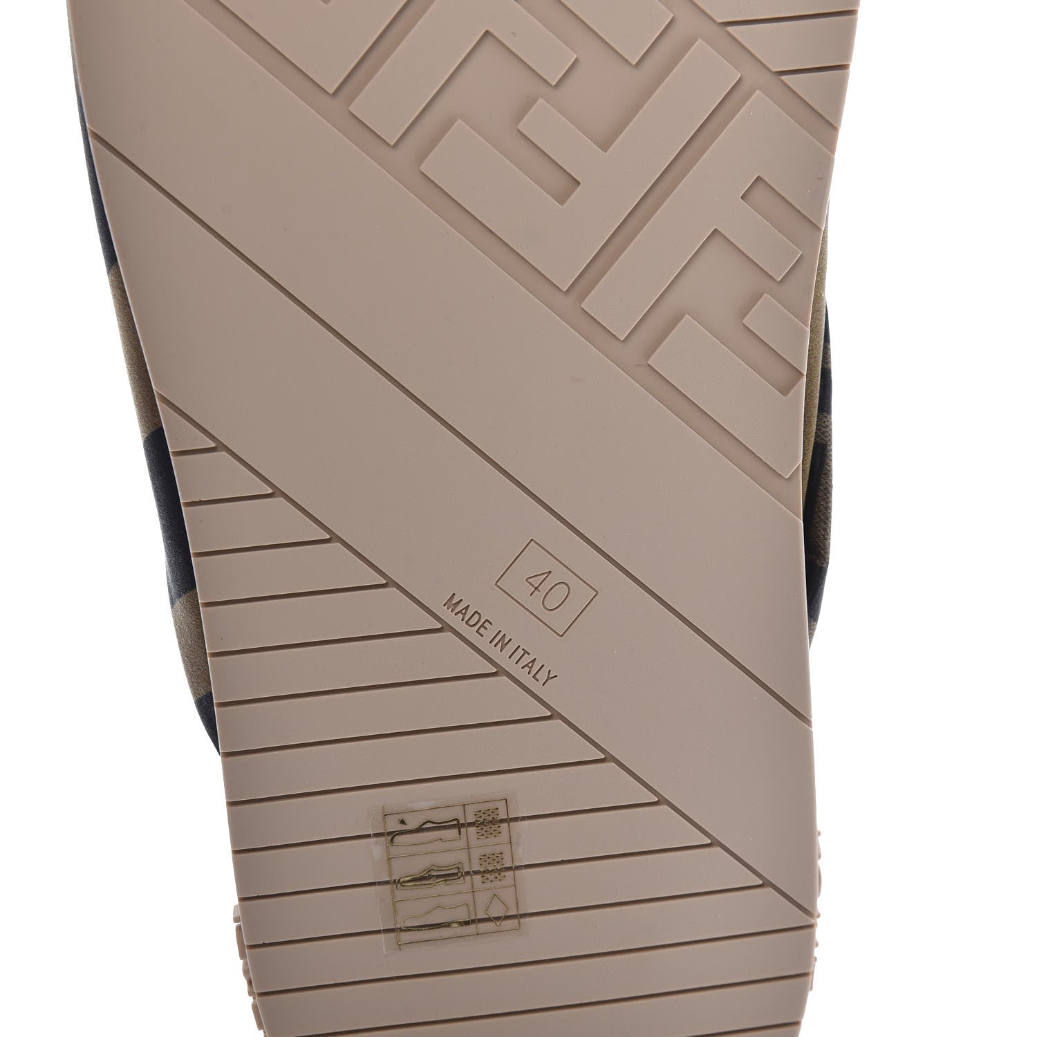 Fendi Satin Rubber FF Twist Slide Sandal 40 Red 7 of 8