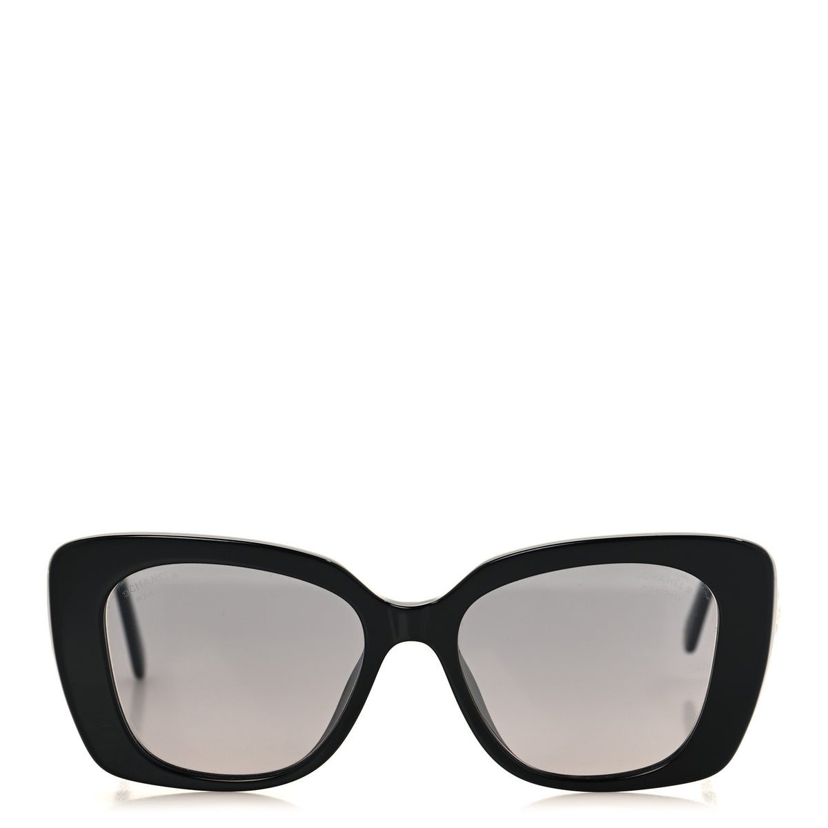 Chanel Acetate Polarized Rectangle Sunglasses 5504 Black 2 of 7