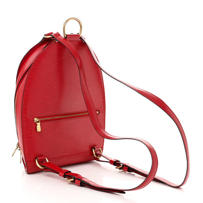 Louis Vuitton Epi Mabillon Backpack Castillan Red 3 of 11