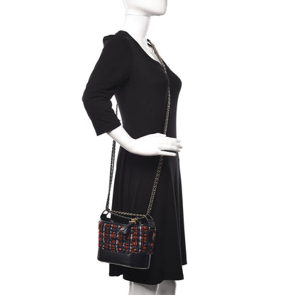 Chanel Tweed Calfskin Small Gabrielle Hobo Navy 2 of 14