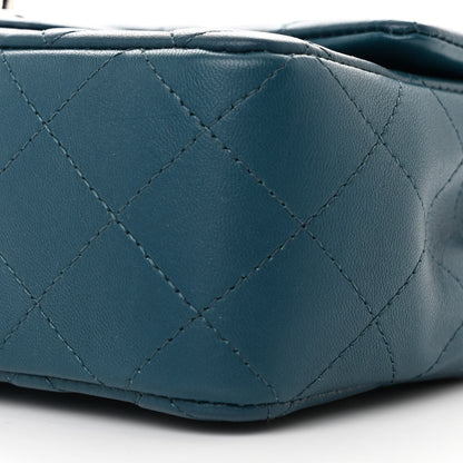 Chanel Lambskin Quilted Mini Rectangular Flap Dark Blue 10 of 10
