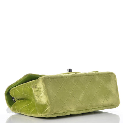 Chanel Velvet Quilted Mini Rectangular Flap Green 4 of 7