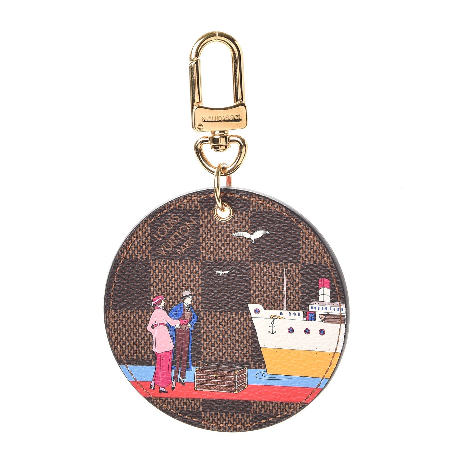 Damier Ebene 2016 Christmas Animation Bag Charm Key Ring