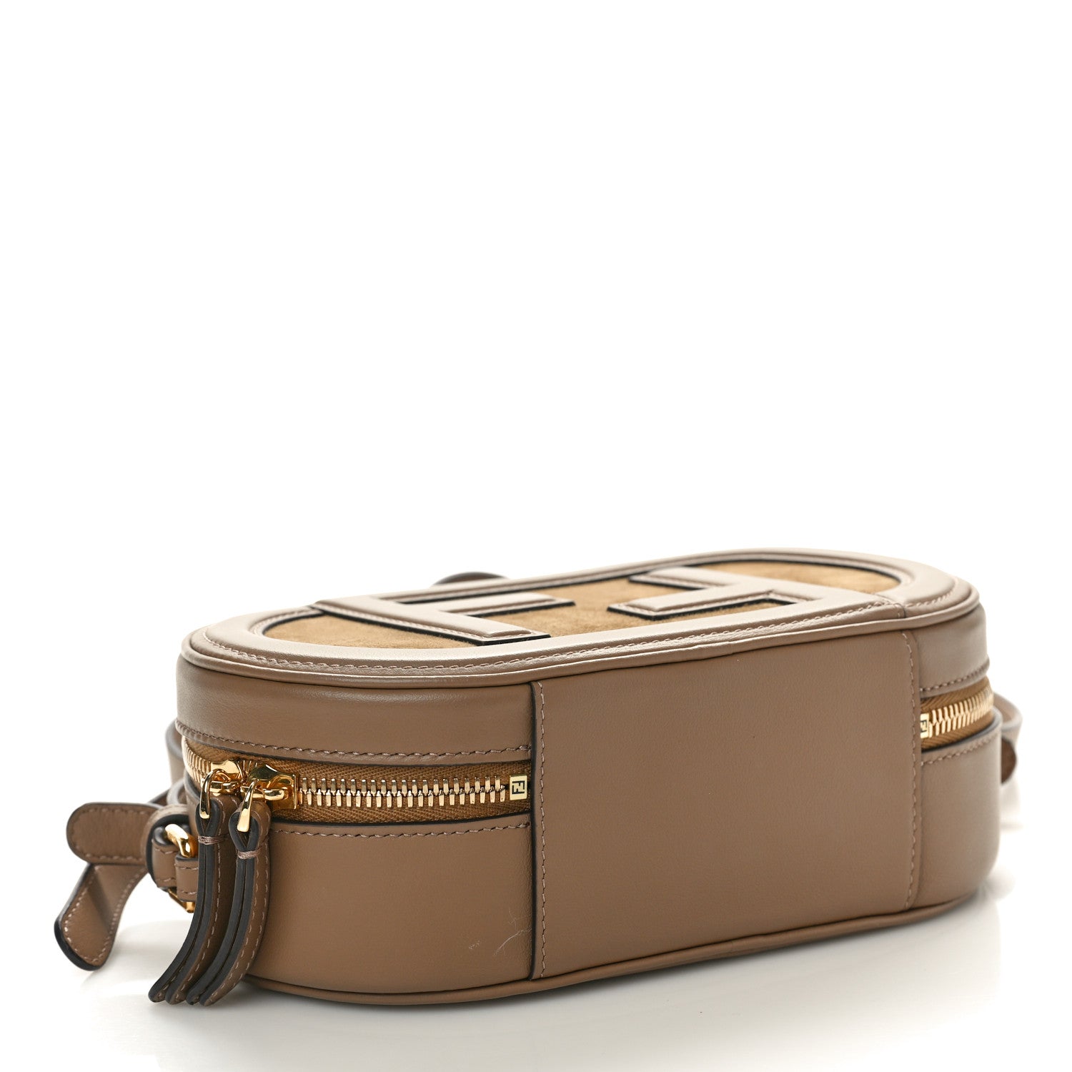 Fendi Vitello Grace Camoscio O'Lock Mini Camera Case Sand Rovere 4 of 11