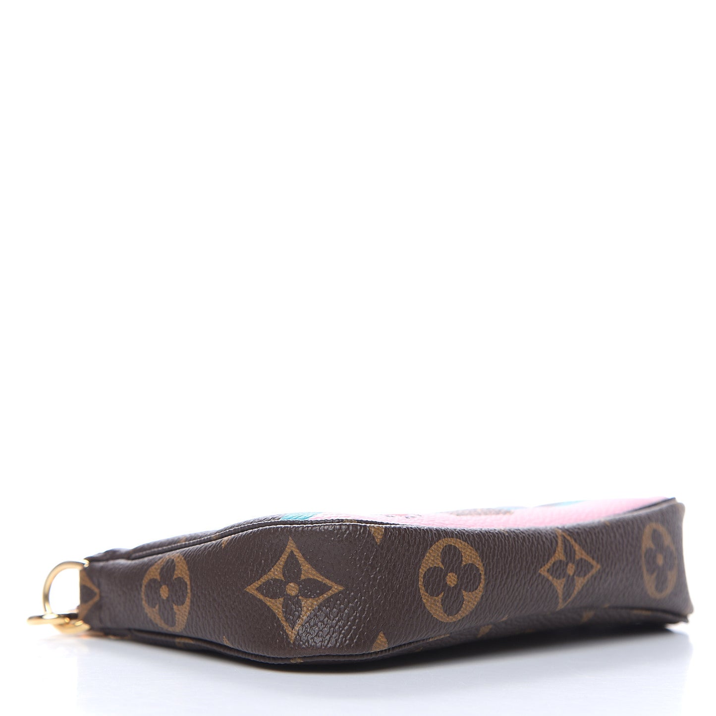 Monogram 2016 Christmas Animation Mini Pochette Accessories Rose Ballerine