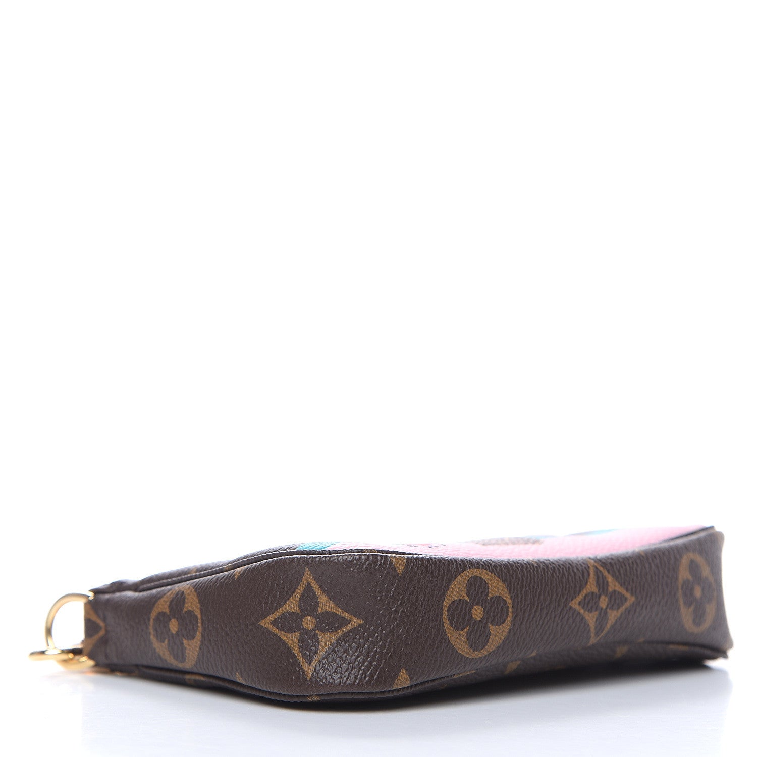 Louis Vuitton Monogram 2016 Christmas Animation Mini Pochette Accessories Rose Ballerine 4 of 8