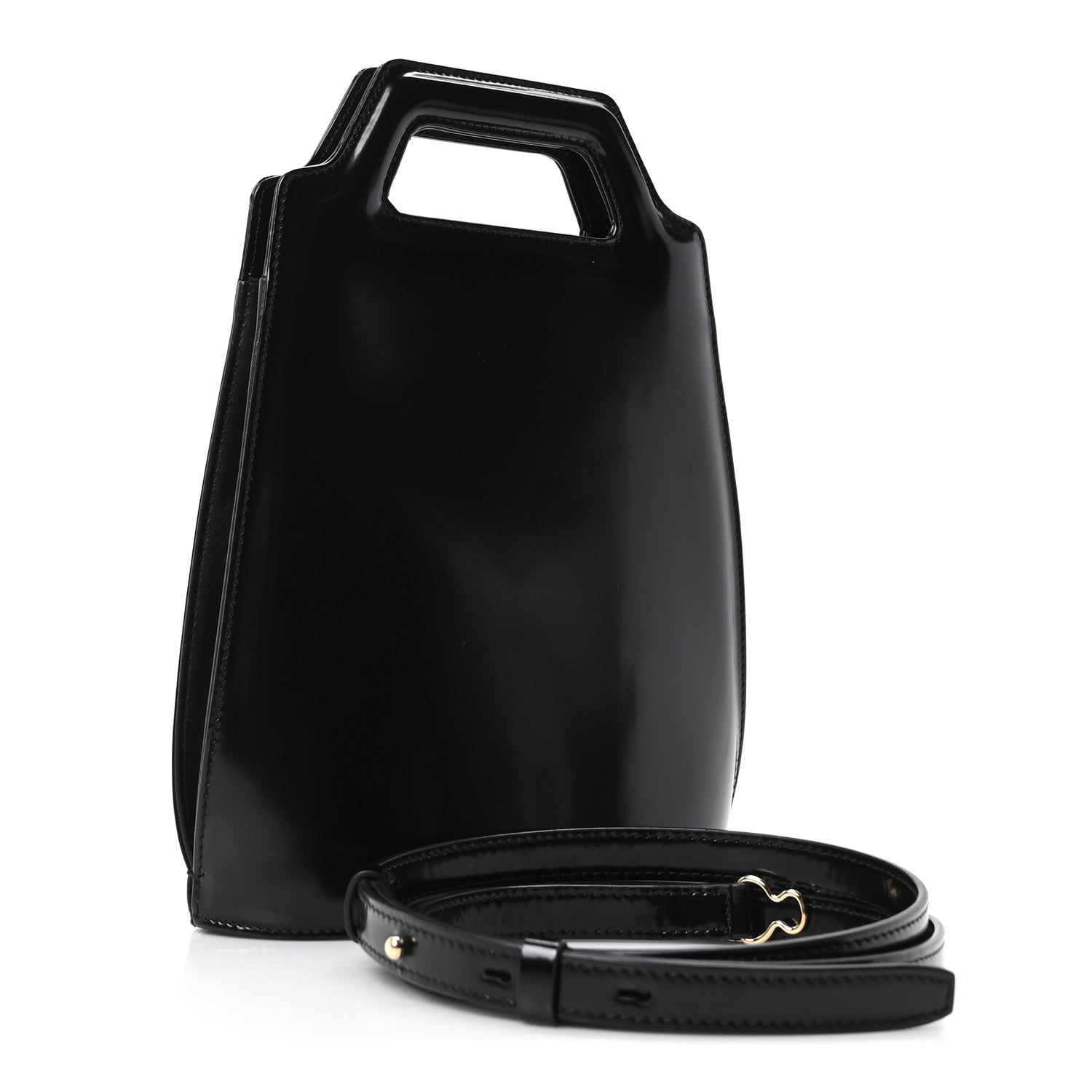 Salvatore Ferragamo Brushed Calfskin North South Wanda Top Handle
