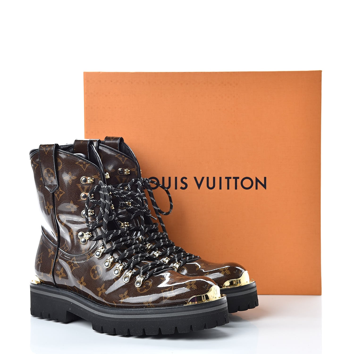 Louis Vuitton Monogram Glaze Mens Outland Ankle Boots 9 Ebene 9 of 9